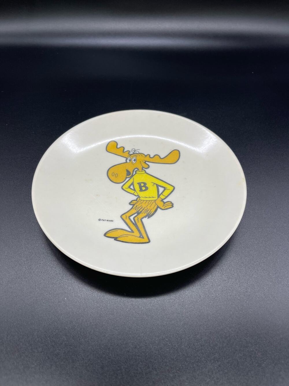 Vintage Melmac Bullwinkle Cartoon Child’s Plate Arrowhead Envoy 1960’s